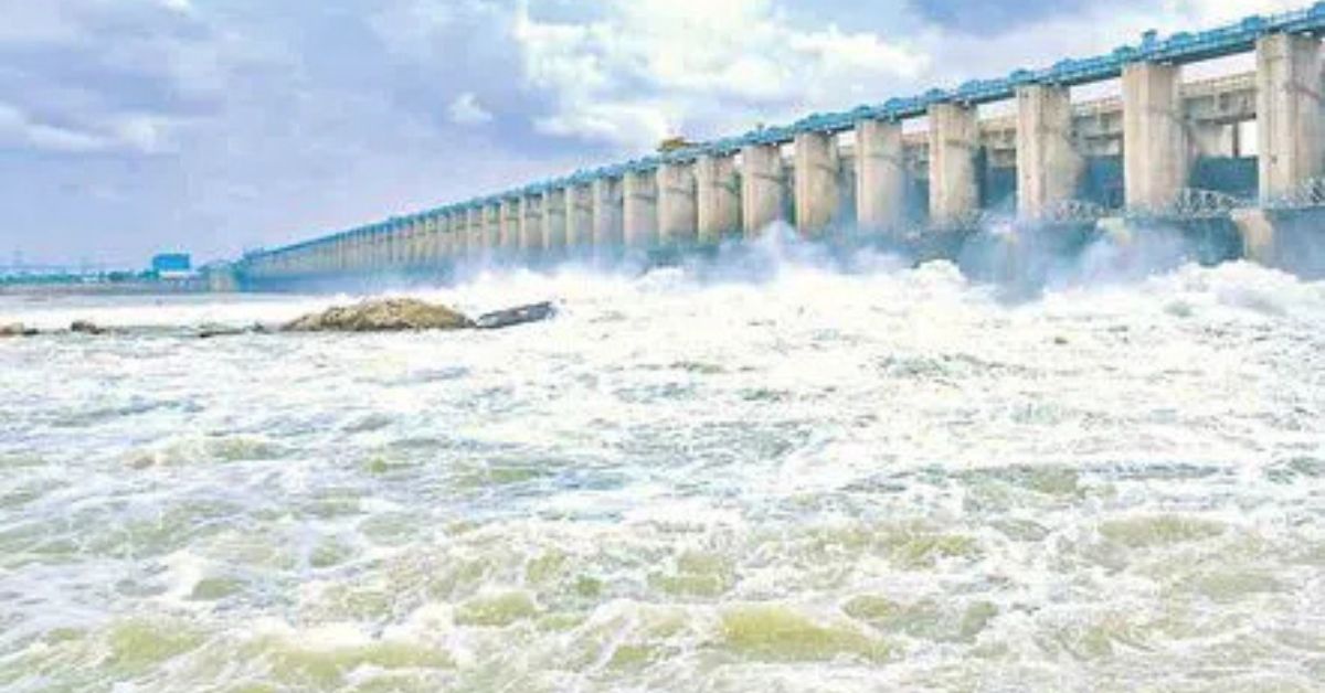 Srisailam Dam: మూడోసారి పరవళ్లు తొక్కుతున్న కృష్ణానది! కృష్ణమ్మ కదలిక, కనుల పండగగా జలసందడి..