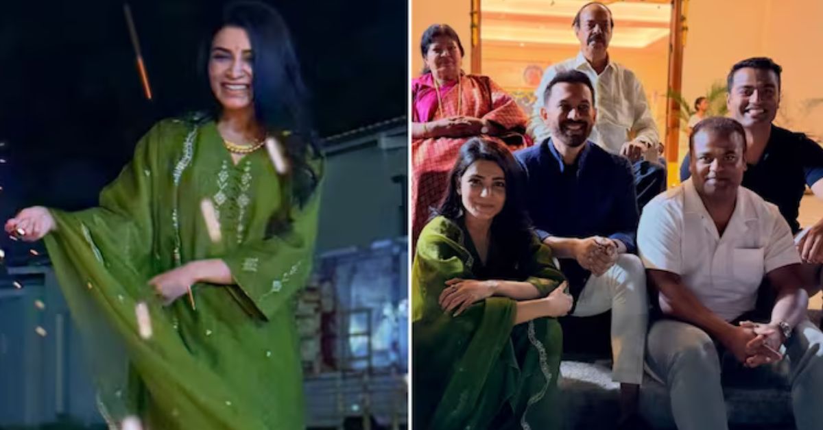 Samantha Instagram: రాజ్ నిడిమోరుతో కలిసి సమంత దీపావళి సంబరాలు.. నా మనసు కృతజ్ఞతతో నిండిపోయింది అంటూ ఇన్‌స్టాలో షేర్!
