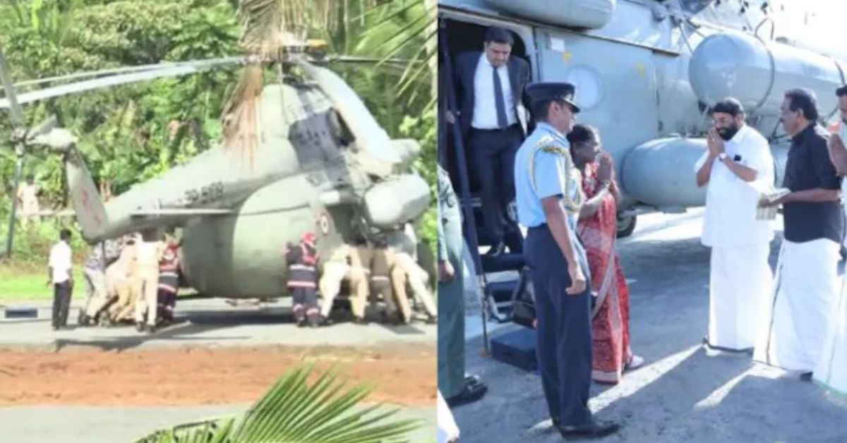President Murmus: రాష్ట్రపతి ముర్ము హెలికాప్టర్ కుంగింది.. పెద్ద ప్రమాదం తప్పింది!