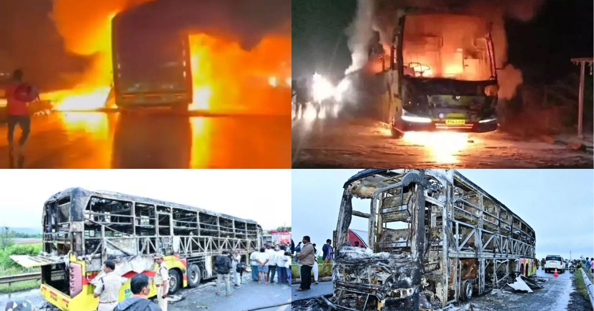 Kurnool bus fire : కర్నూలు బస్సు ప్రమాదం దేశాన్ని కుదిపేసింది..  హైడ్రాలిక్ ఫెయిల్.. మంటల్లో..  ప్రధానమంత్రి మోదీ, పవన్ కళ్యాణ్ దిగ్భ్రాంతి వ్యక్తం!