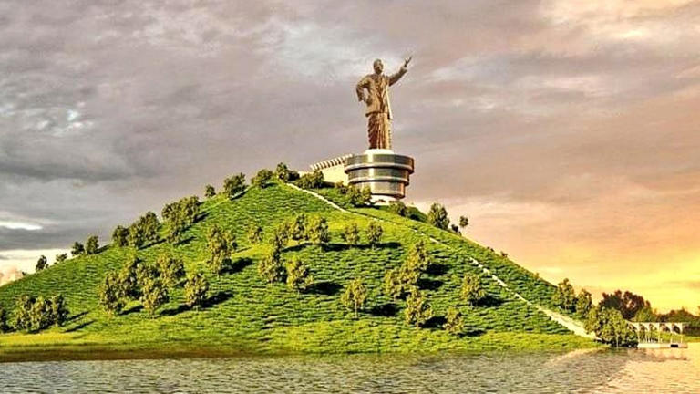 ఏపీలో 182 మీటర్ల ఎత్తైన ఎన్టీఆర్ విగ్రహం ప్లాన్! ప్రభుత్వం ముందడుగు