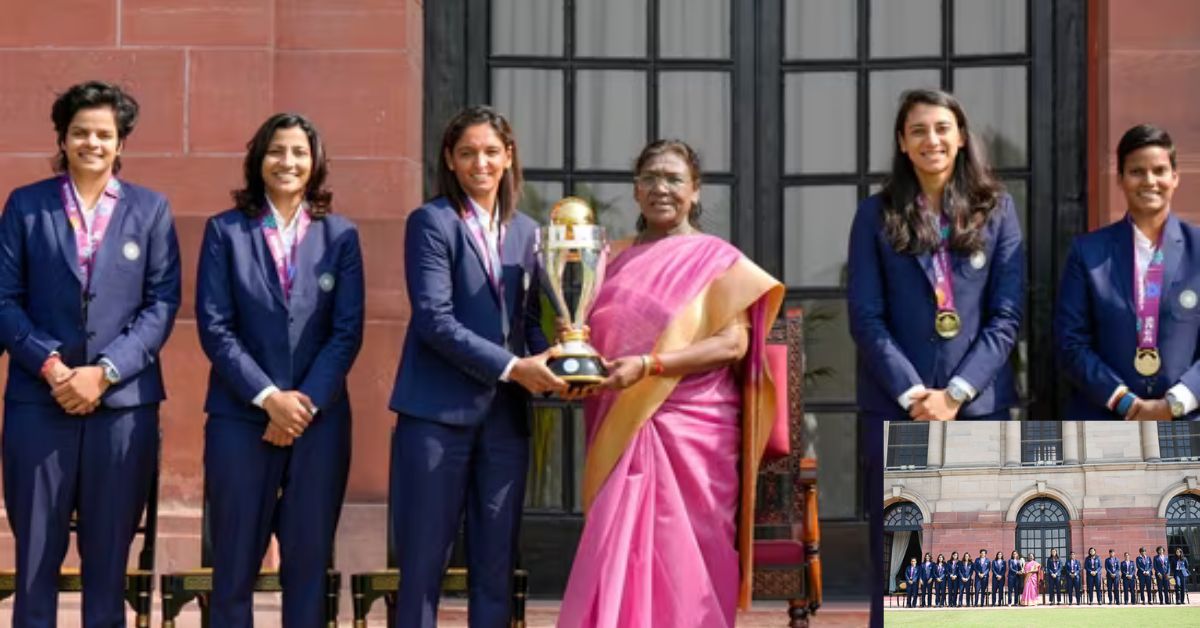Team meets President: రాష్ట్రపతిని కలిసిన WWC విజేత భారత మహిళల జట్టు..  భారత గర్వం మీరు అంటూ ముర్ము ప్రశంస!