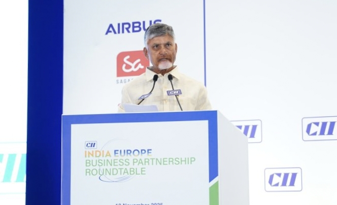 విశాఖలో ఇండియా–యూరోప్ బిజినెస్ రౌండ్ టేబుల్ సమావేశంలో సీఎం చంద్రబాబు ప్రసంగం!