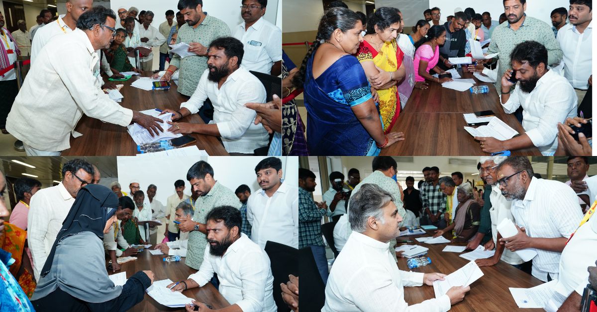  పార్టీ కేంద్ర కార్యాలయంలో ‘ప్రజా వేదిక’ కార్యక్రమం! వైసీపీ నాయకుల భూకబ్జాపై - అర్జీలు స్వీకరించి సమస్యల పరిష్కారానికి కృషి!