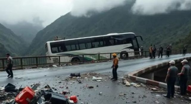 Road accident : కొలంబియాలో ఘోర రోడ్డు ప్రమాదం.. విద్యార్థుల ప్రాణాలు గల్లంతు!