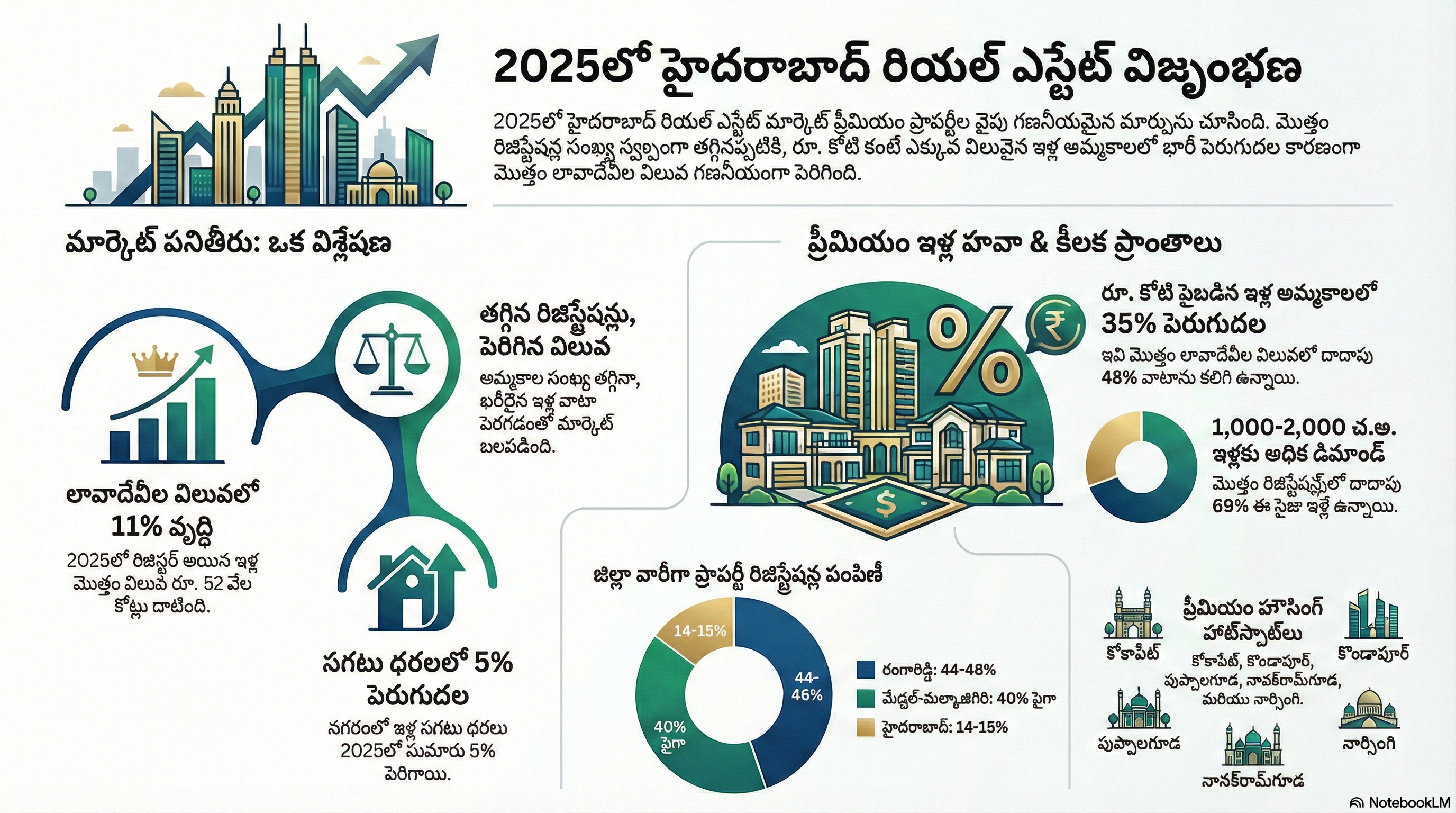 Real Estate: హైదరాబాద్‌లో ఇళ్లకు జోరైన డిమాండ్.. 2025లో రిజిస్ట్రేషన్లు భారీగా పెరిగినట్లు తాజా నివేదిక ..!!