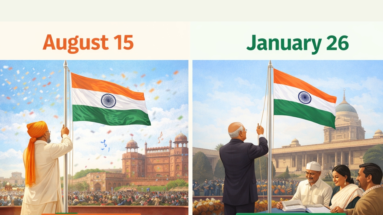 ఆగస్టు 15 vs జనవరి 26... జెండా ఎగురవేసే విధానంలో తేడా ఇదే! 