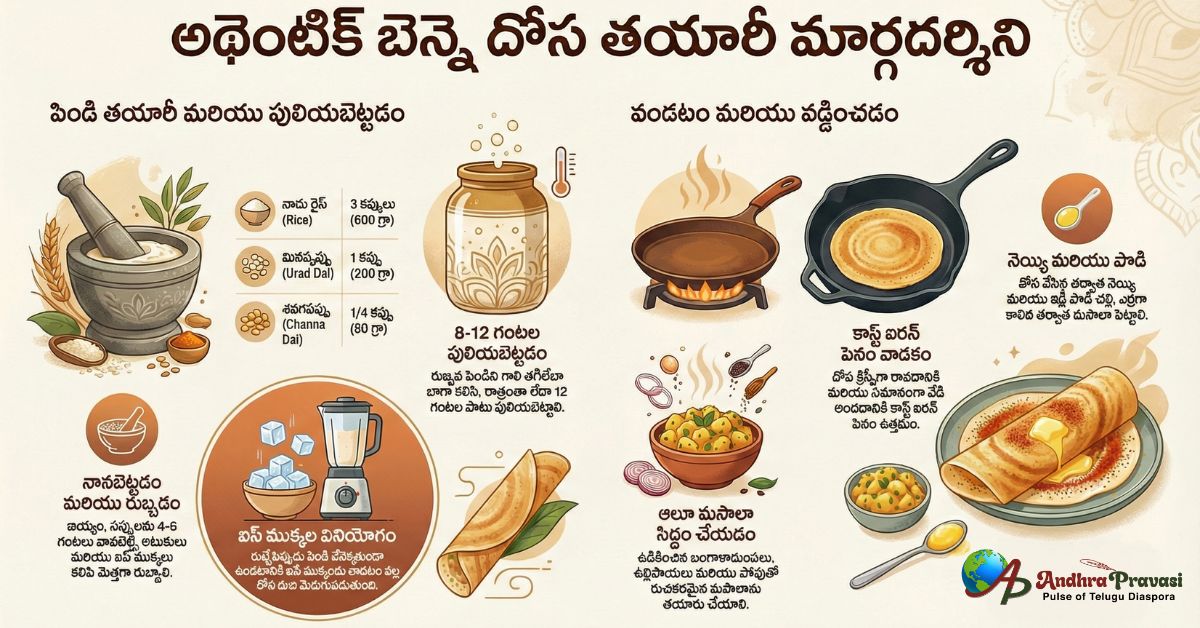 బెంగుళూరులో ఎంతో ఫేమస్ అయిన 'బెన్నె దోశ'.. ఇంట్లోనే సింపుల్ గా.. ఆ కరకరలాడే రుచి రహస్యం మీకోసం!