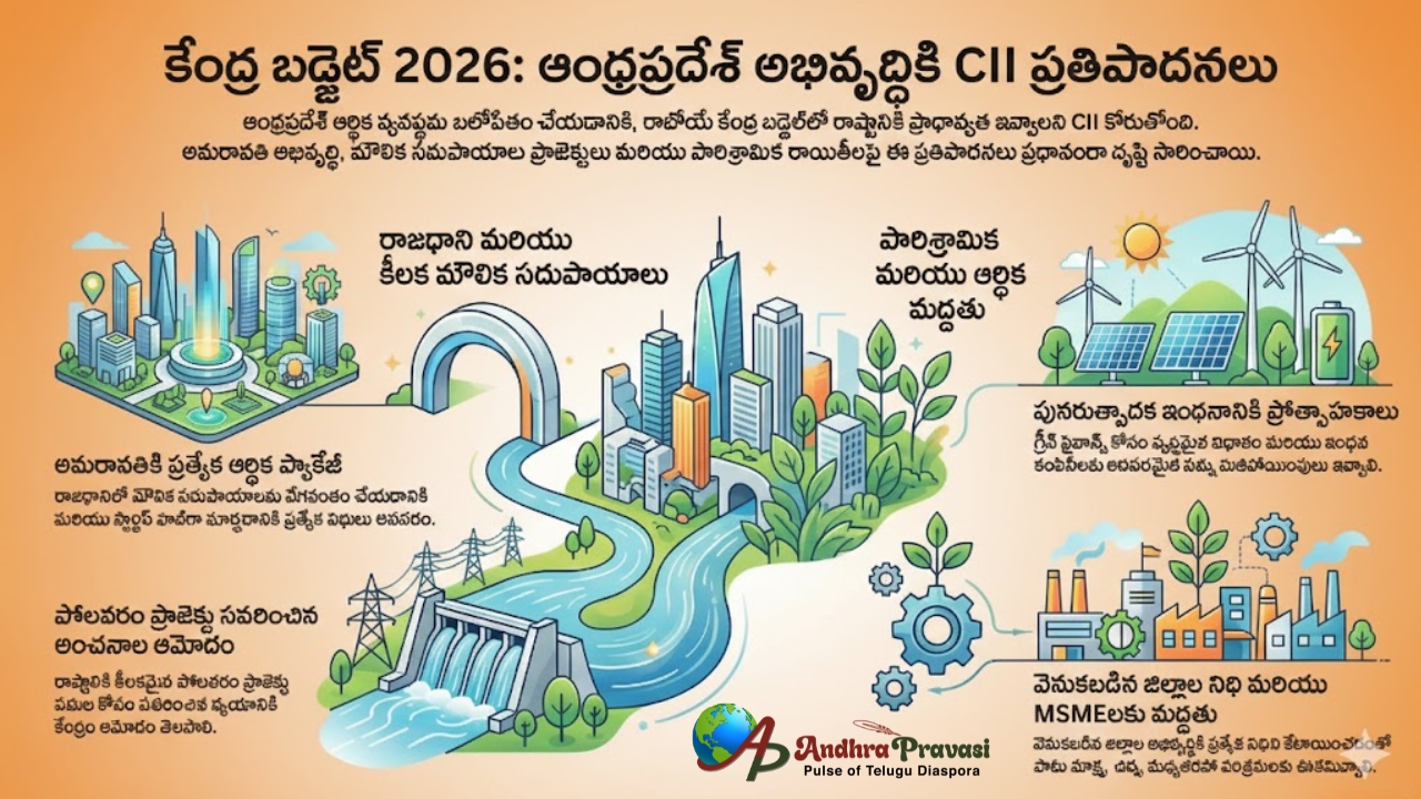 ఏపీ అభివృద్ధికి మాస్టర్ ప్లాన్... కేంద్రానికి CII కీలక ప్రతిపాదనలు!
