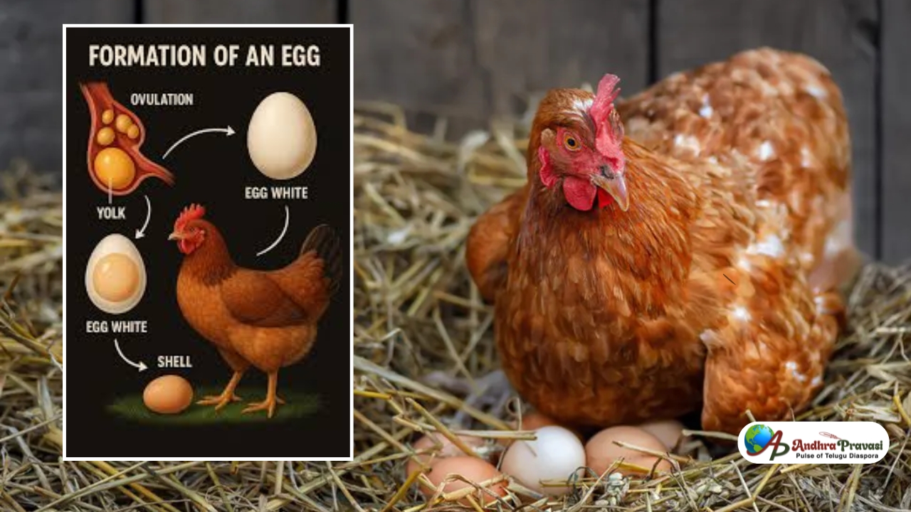 కోడి ప్రతిరోజూ గుడ్డు ఎలా పెడుతుందో తెలుసా?