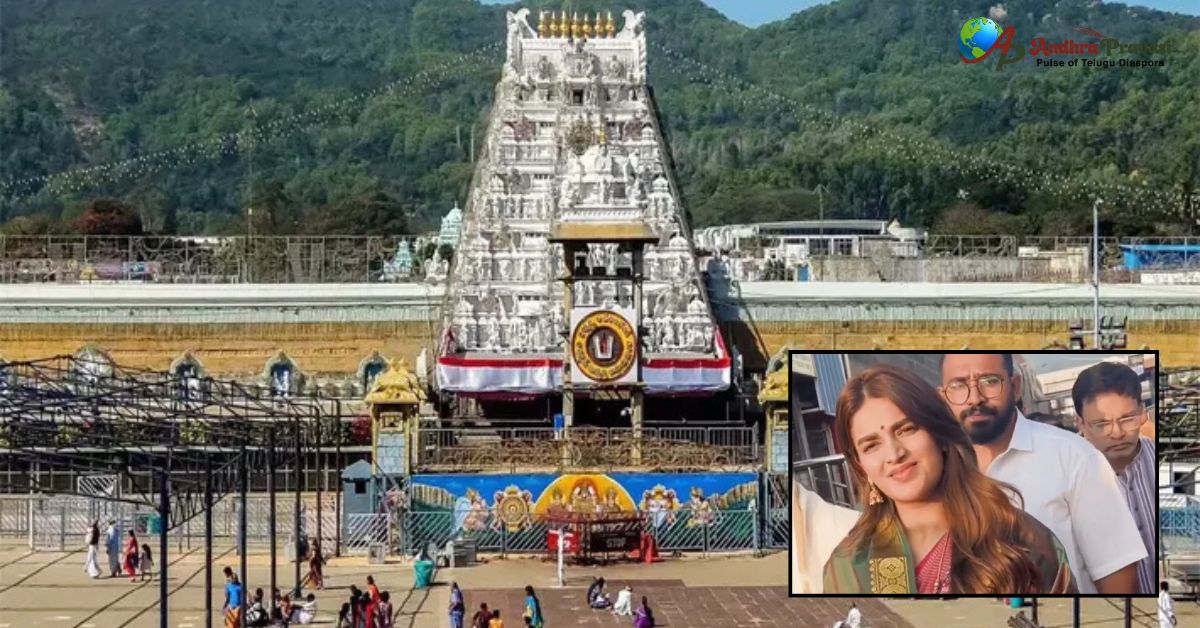 తిరుమల కొండపై సందడి చేసిన ప్రముఖ నటి.. శ్రీవారి చెంత 'ఇస్మార్ట్' బ్యూటీ!