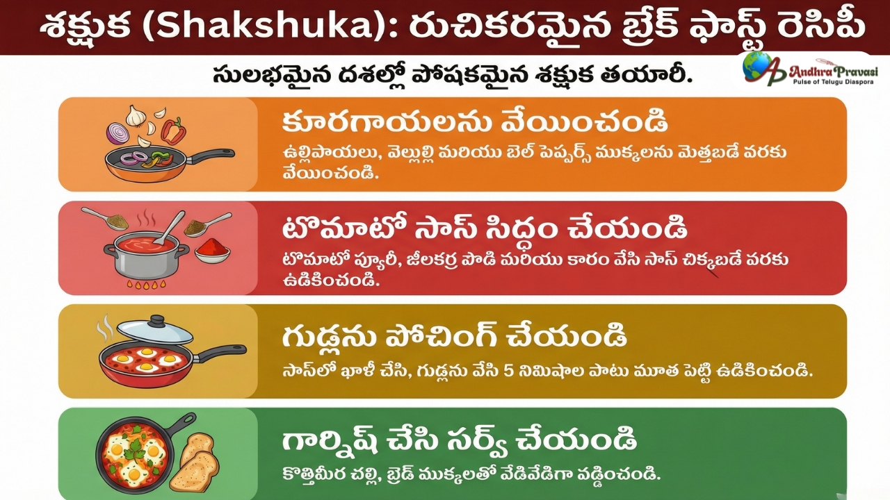 రెస్టారెంట్ స్టైల్ శక్షూకను ఇంట్లోనే సులభంగా తయారు చేయండి!