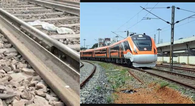 Train track : ప్రయాణికుల భద్రతే లక్ష్యం.. ఇంజిన్ ముందు మెటల్ ప్లేట్…  ట్రాక్ క్లీన్ చేస్తూ!