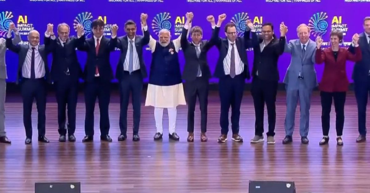 Modi: ఢిల్లీ ఏఐ సదస్సులో మోదీ సమక్షంలో... చేతులు కలపని ఇద్దరు సీఈవోలు!