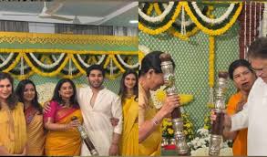 Allu Sirish Wedding: అల్లు శిరీష్ వెడ్డింగ్ సెలబ్రేషన్స్ షురూ! హాజరైన గ్లోబల్ స్టార్ రామ్ చరణ్!
