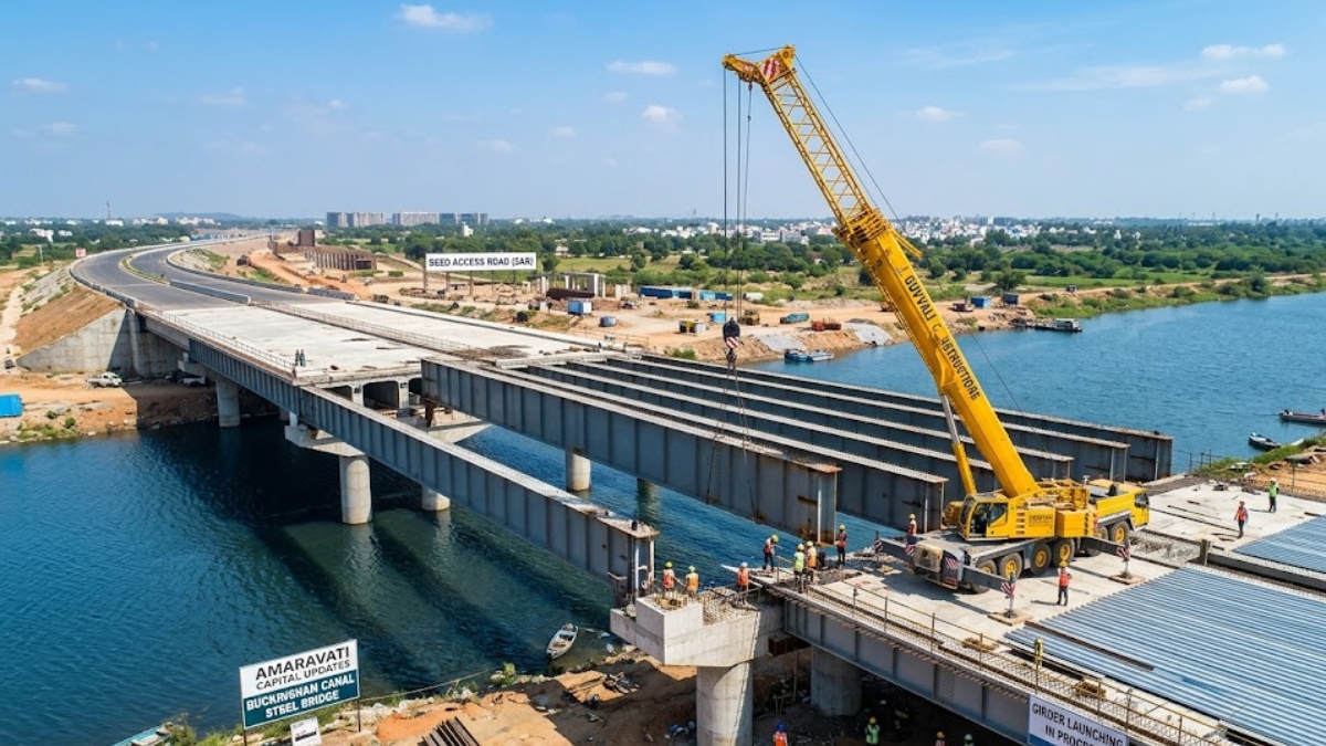 Amaravathi: సీడ్ యాక్సెస్ రోడ్‌కు రాజమార్గం.. స్టీల్ బ్రిడ్జ్ పనుల్లో భారీ మార్పులు!