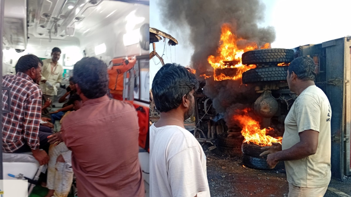 108 Services: రాయవరం వద్ద ఘోర ప్రమాదం! సమయస్ఫూర్తితో  స్పందించి 24 మంది ప్రాణాలు కాపాడిన 108 సిబ్బంది!