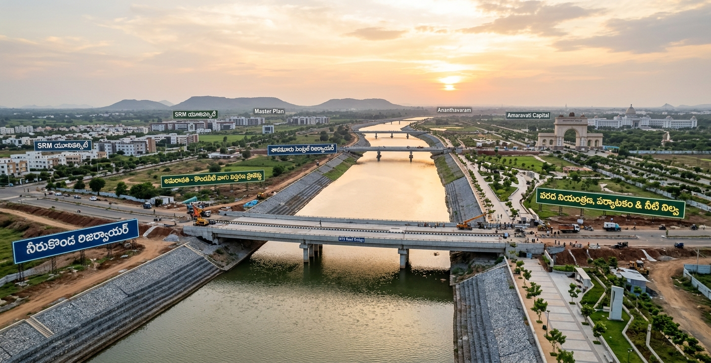  Kondaveeti Vagu: అమరావతికి రక్షణ కవచం... రియాలిటీలోకి వస్తున్న 'కొండవీటి వాగు' ప్రాజెక్ట్!