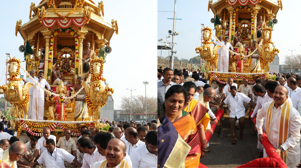 Vontimitta Brahmotsavam: మోహిని అలంకారంలో కోదండరామస్వామి.. భక్తుల కర్పూర నీరాజనాలు.!! 