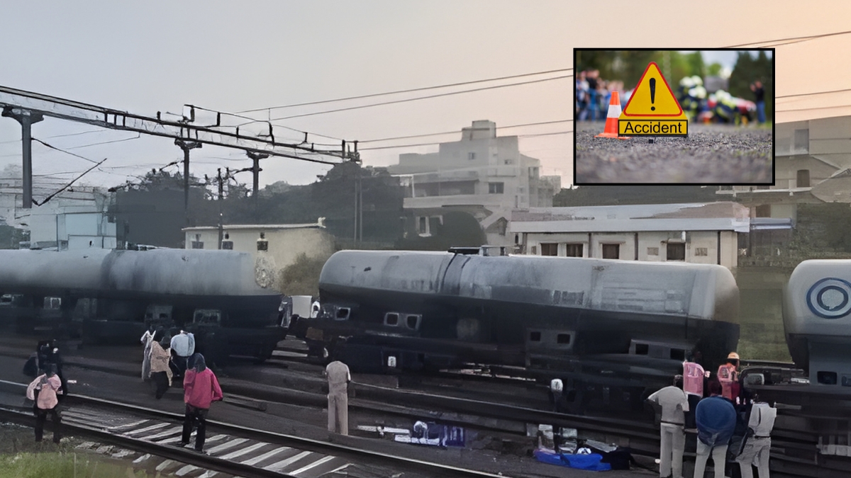 Train Road Accidents: నెల్లూరు జిల్లాలో పట్టాలు తప్పిన పాల గూడ్స్... విజయవాడలో తృటిలో తప్పిన బస్సు ప్రమాదం!