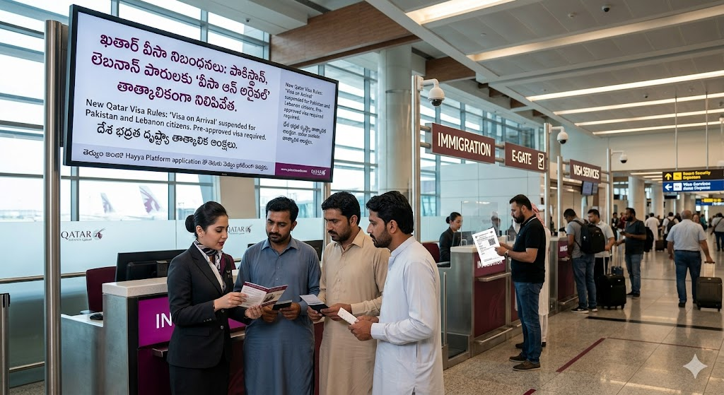 Qatar Updates: ఆ దేశానికి బిగ్ షాక్.... వీసా ఆన్ అరైవల్ రద్దు చేసిన ఖతర్!
