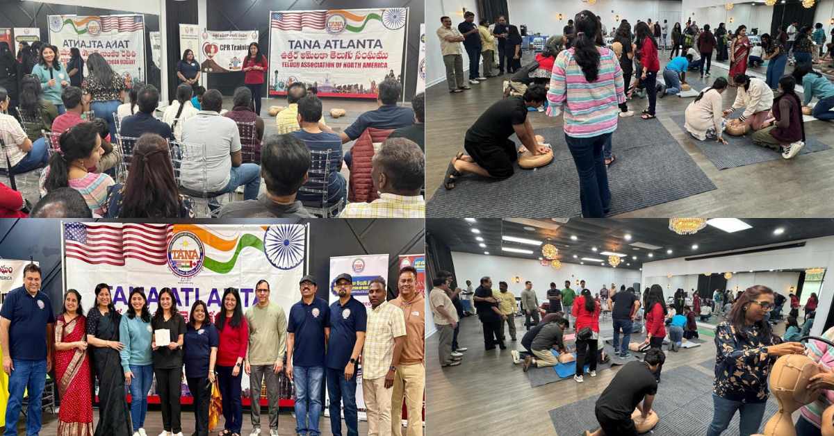 TANA: అట్లాంటాలో తానా ఆధ్వర్యంలో సీపీఆర్ శిక్షణ శిబిరం.. 