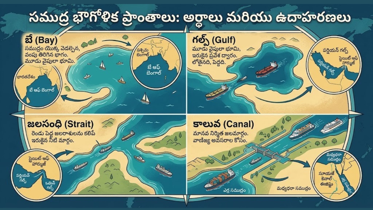 World Map: బే, గల్ఫ్, స్ట్రెయిట్,కెనాల్.. ప్రపంచ పటంలో వీటి మధ్య తేడా మీకు తెలుసా?