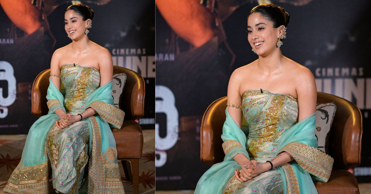 Janhvi Kapoor: ట్రెడిషనల్ లుక్‌కు మోడరన్ టచ్: సోషల్ మీడియాను షేక్ చేస్తున్న జాన్వీ కపూర్ సరికొత్త 'స్ట్రాప్‌లెస్' లుక్!