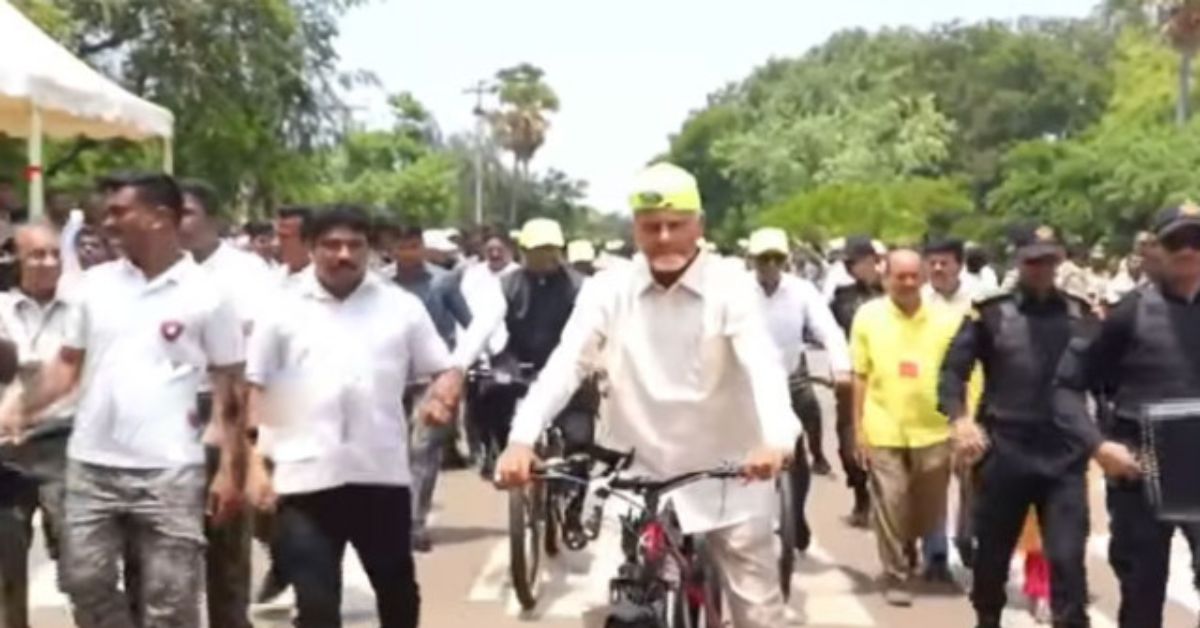 Chandrababu: Iఆహా ఏమి స్పీడు.. 75 ఏళ్ల వయసులోనూ తగ్గని వేగం.. 5.5 కిలోమీటర్లను 21 నిమిషాల్లోనే తొక్కిన చంద్రబాబు!