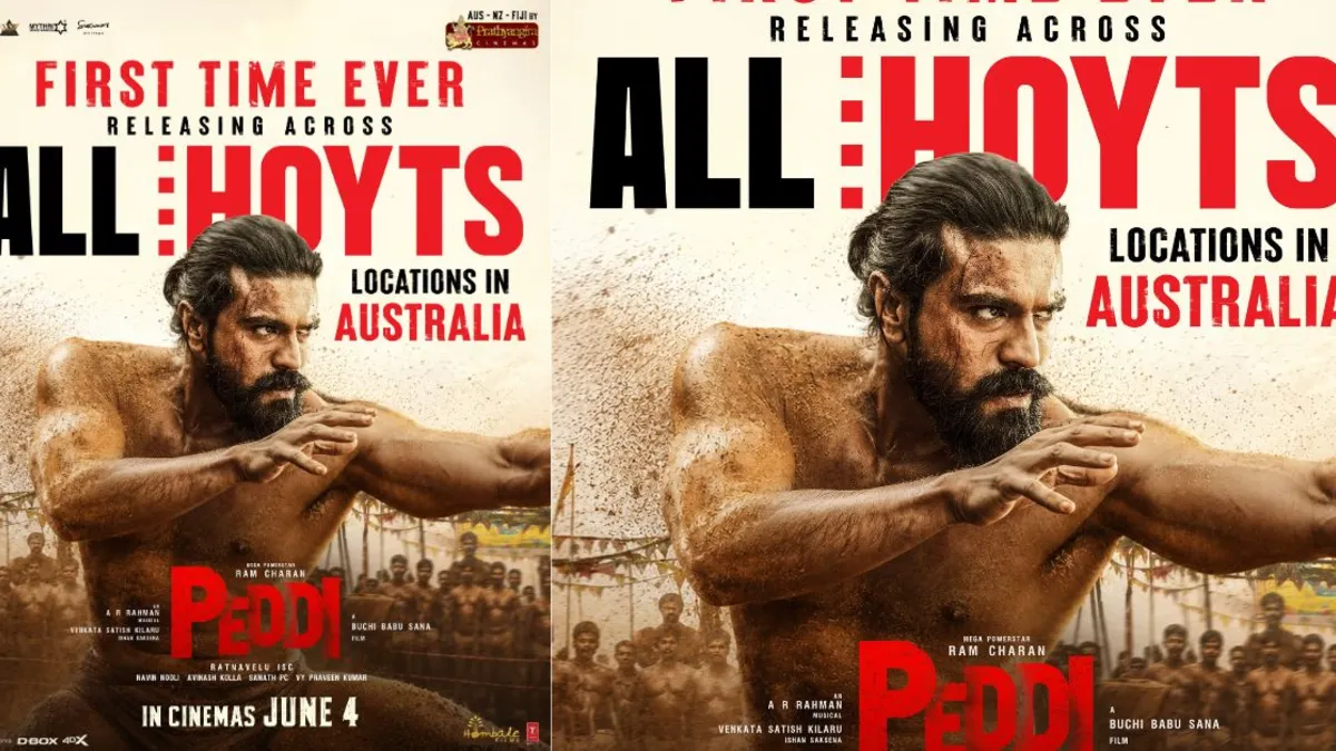 ram charans peddi sets record with australia release