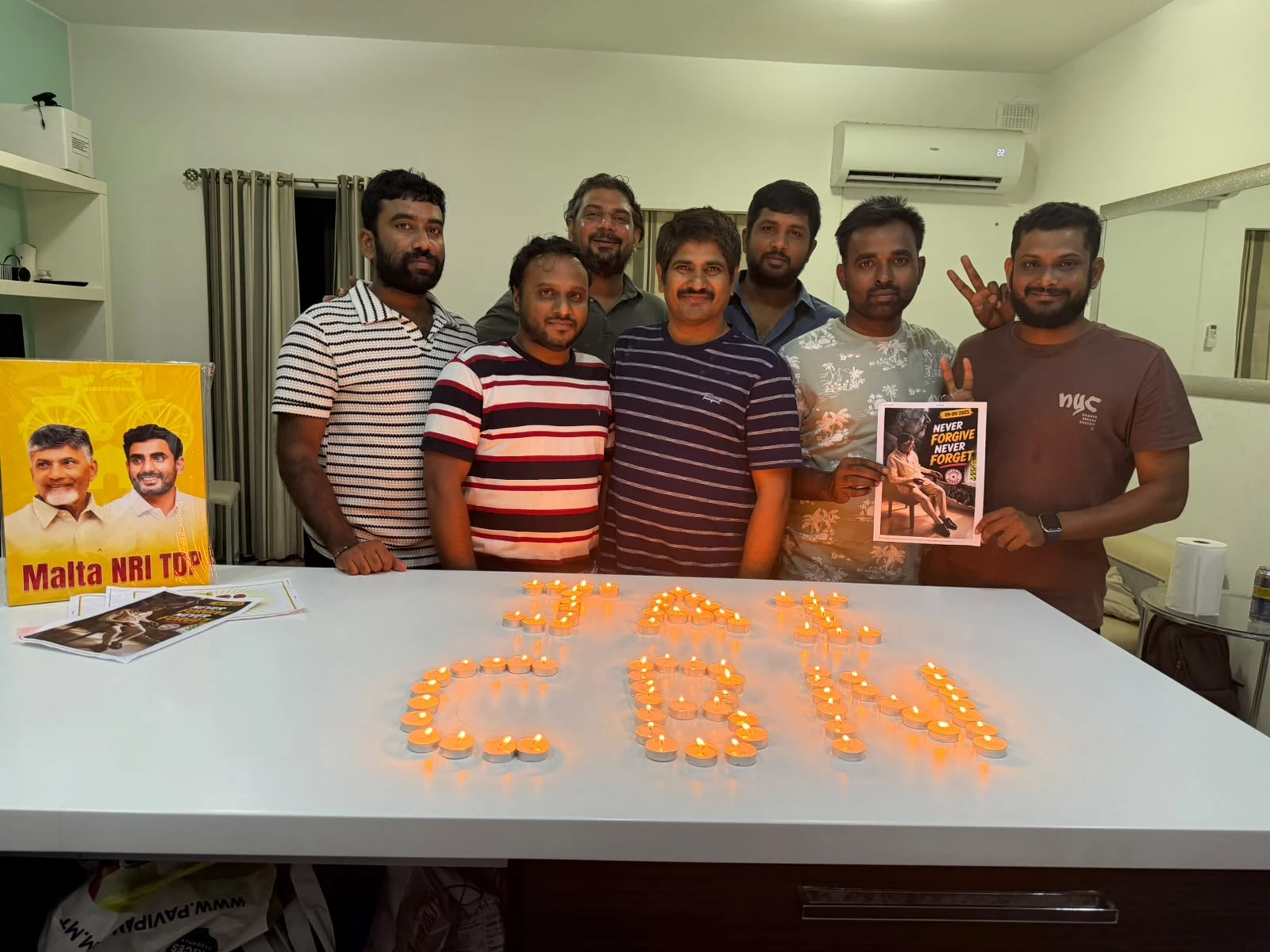 Malta: చంద్రబాబు అరెస్టుకు మూడేళ్లు.. మాల్టాలో 53 కొవ్వొత్తులతో ‘నిజం గెలిచింది’ కార్యక్రమం!