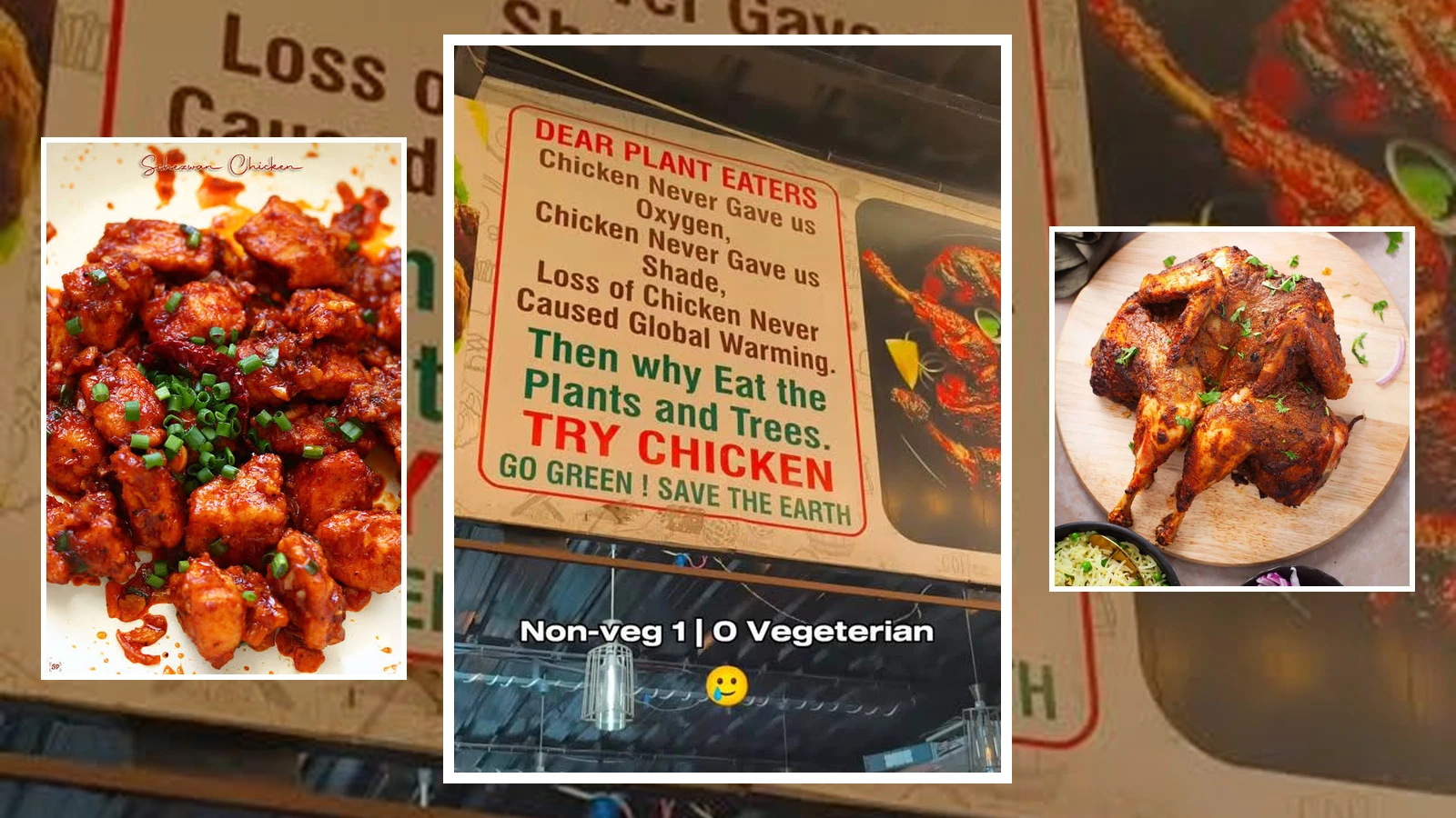 Eat Chicken, save earth! viral restaurant