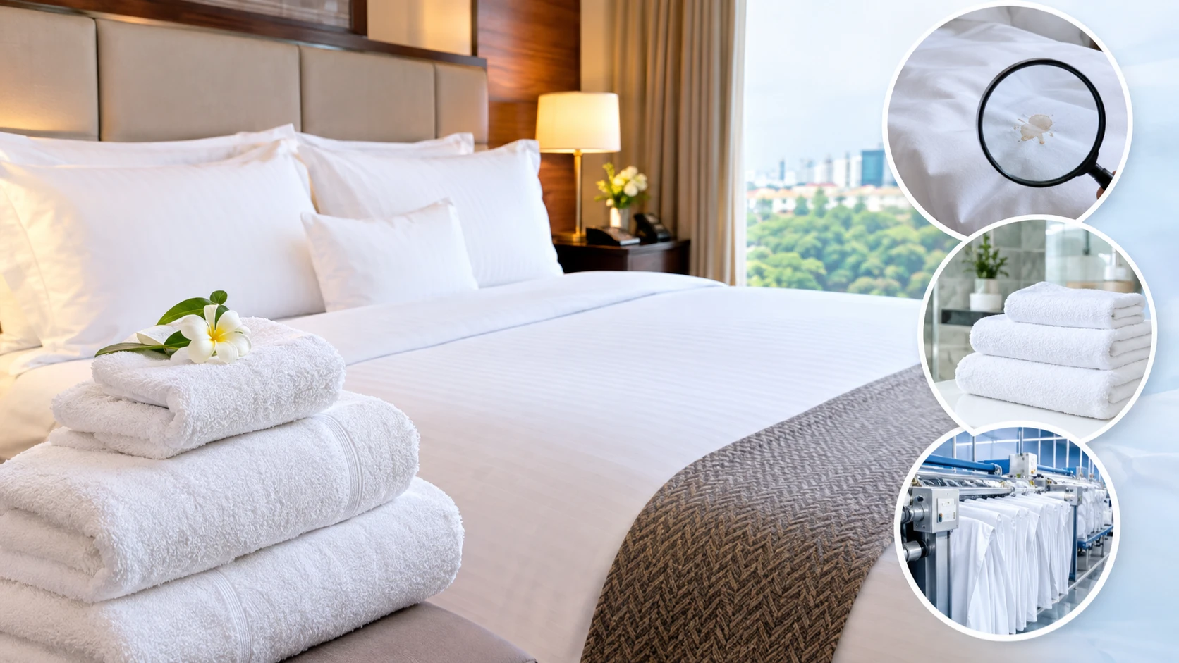 Why hotels use white bedsheets