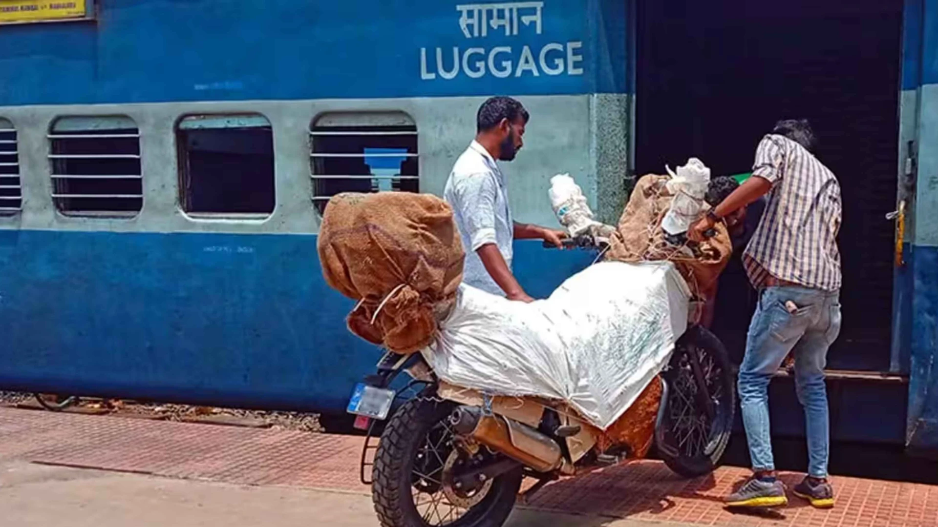 Indian Railways Bike Parcel Service