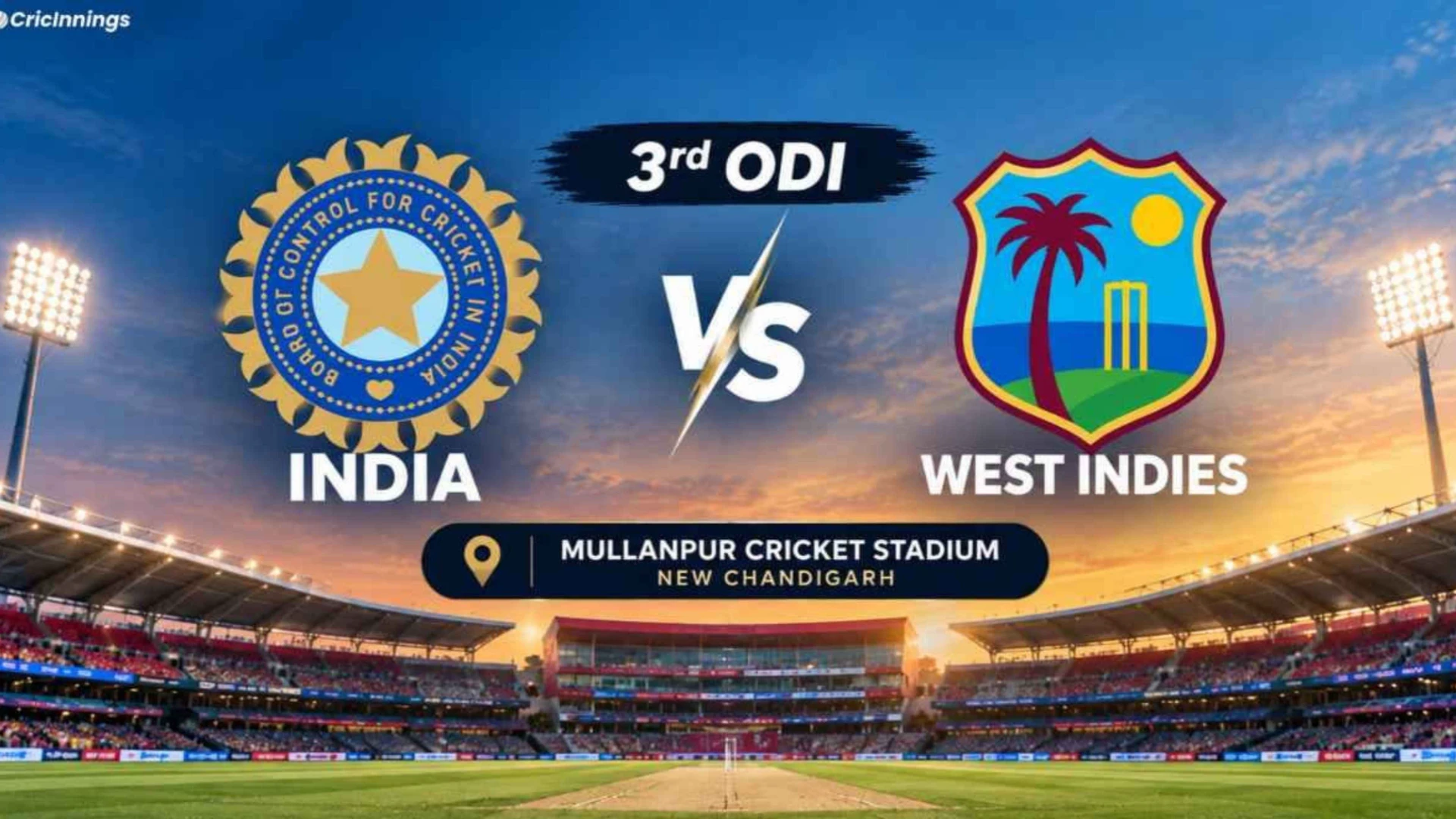 India vs West Indies 3rd ODI