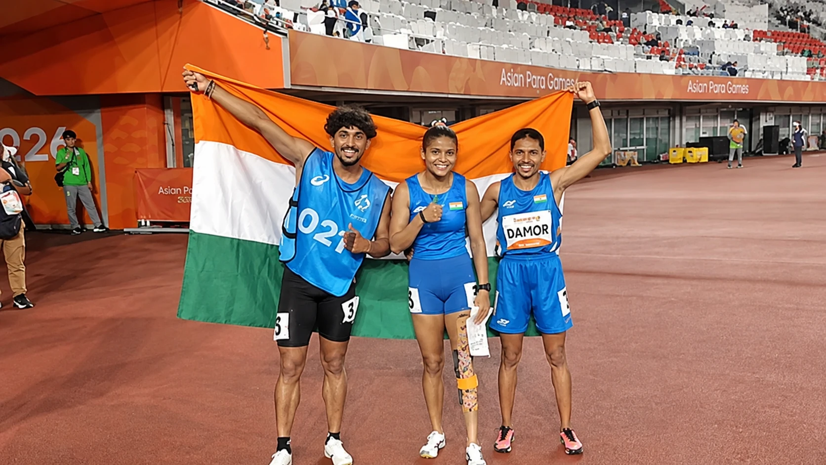 Indian Para Athletes Celebrate Victory
